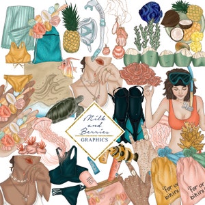Océano: Gráfico, Clipart, Material de álbum de recortes, Descarga digital