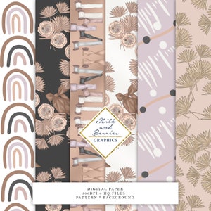 Haute: Papier numérique, Arrière-plan, Graphique, Clipart, Matériel de scrapbook, Téléchargement numérique
