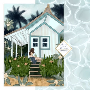 Island Life: Scena, Planner Graphic, adesivo planner, materiale scrapbook, materiale grafico