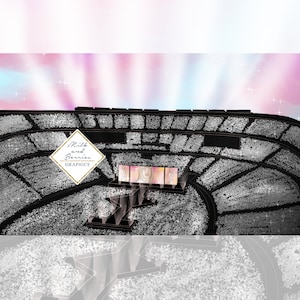 The Eras Tour: Ilustración de escena, imágenes prediseñadas, gráfico del planificador, pegatina del planificador, material de álbum de recortes, material gráfico