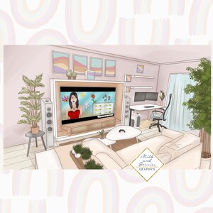 マザーロード：シーンイラスト、クリップアート、イラスト、プランナークリップアート、グラフィック、デジタルダウンロード