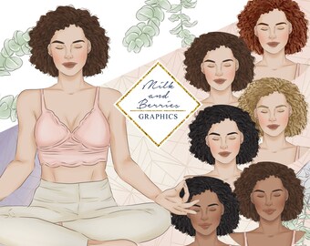 Mindfulness: Fashion Girl, Planner Graphic, planner sticker, scrapbook material
