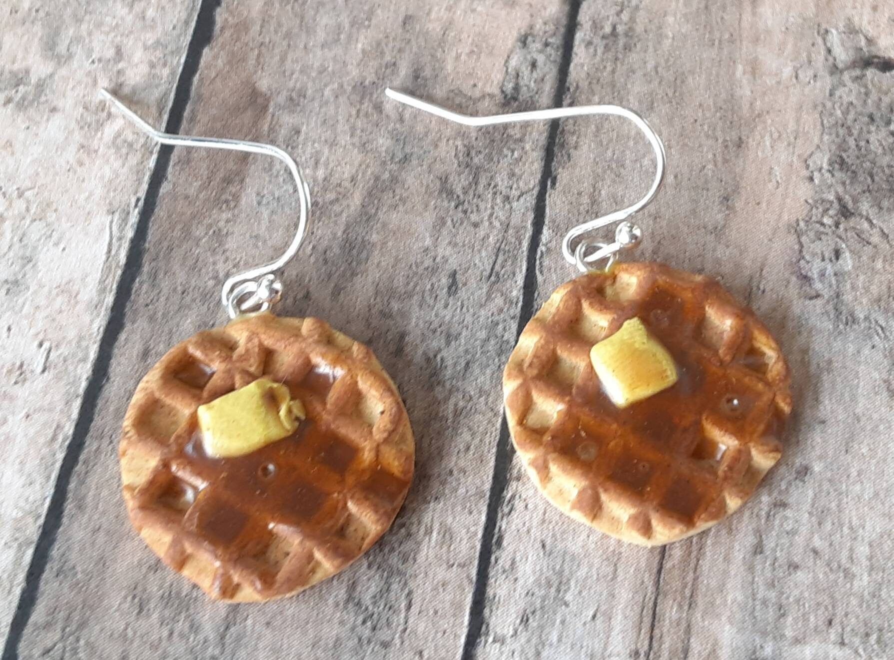 Ego Waffle Style Earrings for Women, Girls, Teens and More. Super Cute  Waffle House Style Earrings for Women. Eleven/ 11 Waffle Earrings from  Stranger