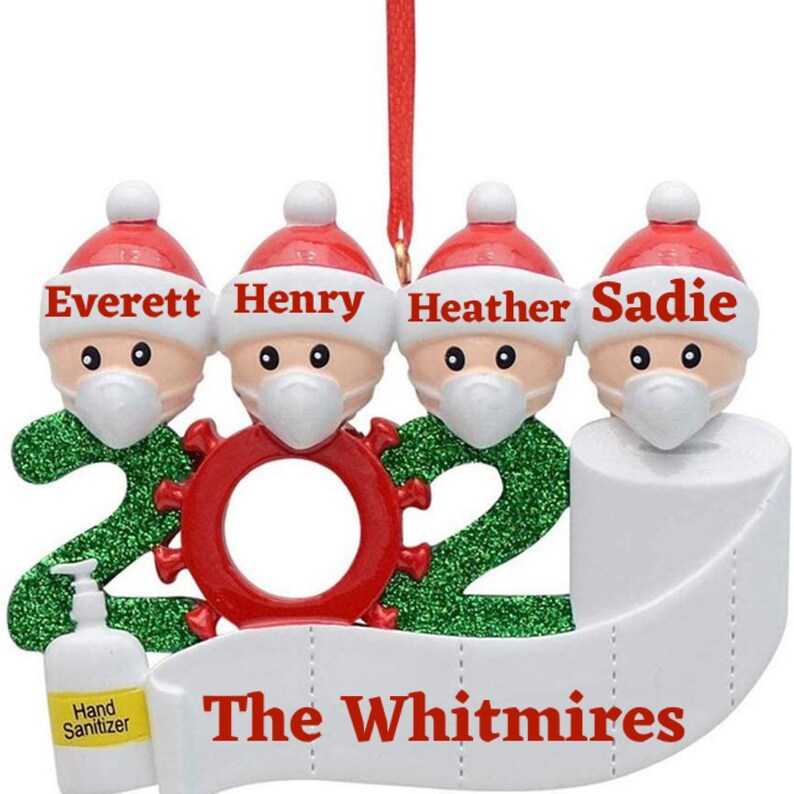 2020 Personalized quarantine family elves ornament Etsy