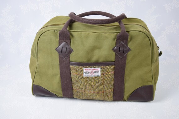 harris tweed weekender bag