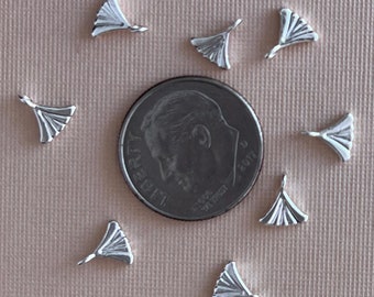 FLARED FAN DROP, Drop Fan Charm for Earrings, Bracelets & Necklaces