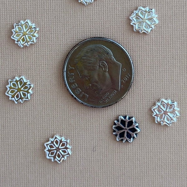 SNOWFLAKE, Silver Casting, Solderable silver snowflake for jewelry making