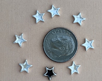 CONCAVE STAR, Silver Casting, Solderable accent for jewelry making, little star