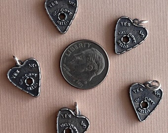 PLANCHETTE CHARM, Silver Planchette Charm for Earrings, Bracelets & Necklaces