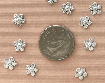 TINY FLOWER, Silver Casting, Solderable accent for jewelry making