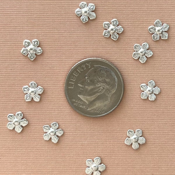 TINY FLOWER, Silver Casting, Solderable accent for jewelry making