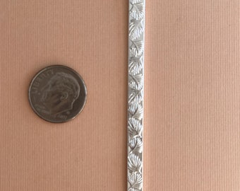 PALM LEAF Ring Shank / Ring Blank for Jewelry Making, Leafy Print Ring Making Supply