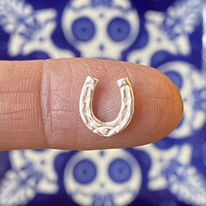 Horseshoe Casting, Sterling Silver Solderable Accent, Metalsmithing Supply, Sterling Silver Horseshoe