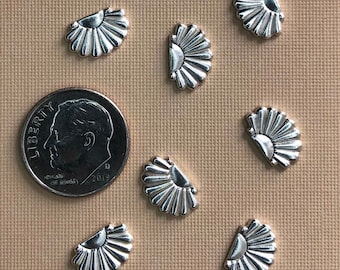Southwest Seashell, Silver Casting, Solderable accent for jewelry making
