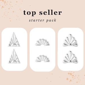 TOP SELLER Starter Pack, Sterling silver top sellers 6 pack