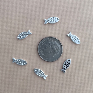 Silver Fish Casting, Solderable accent for jewelry making
