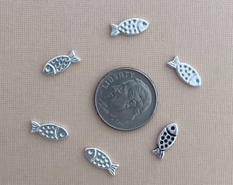 Silver Fish Casting, Solderable accent for jewelry making