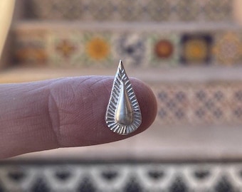 Sterling Silver Teardrop Casting, Cast Drop, Lost Wax