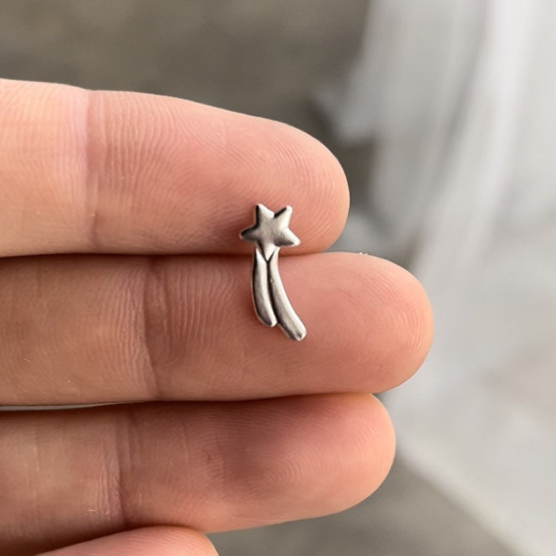 SHOOTING STAR Casting Sterling Silver Solderable Star Accent Etsy