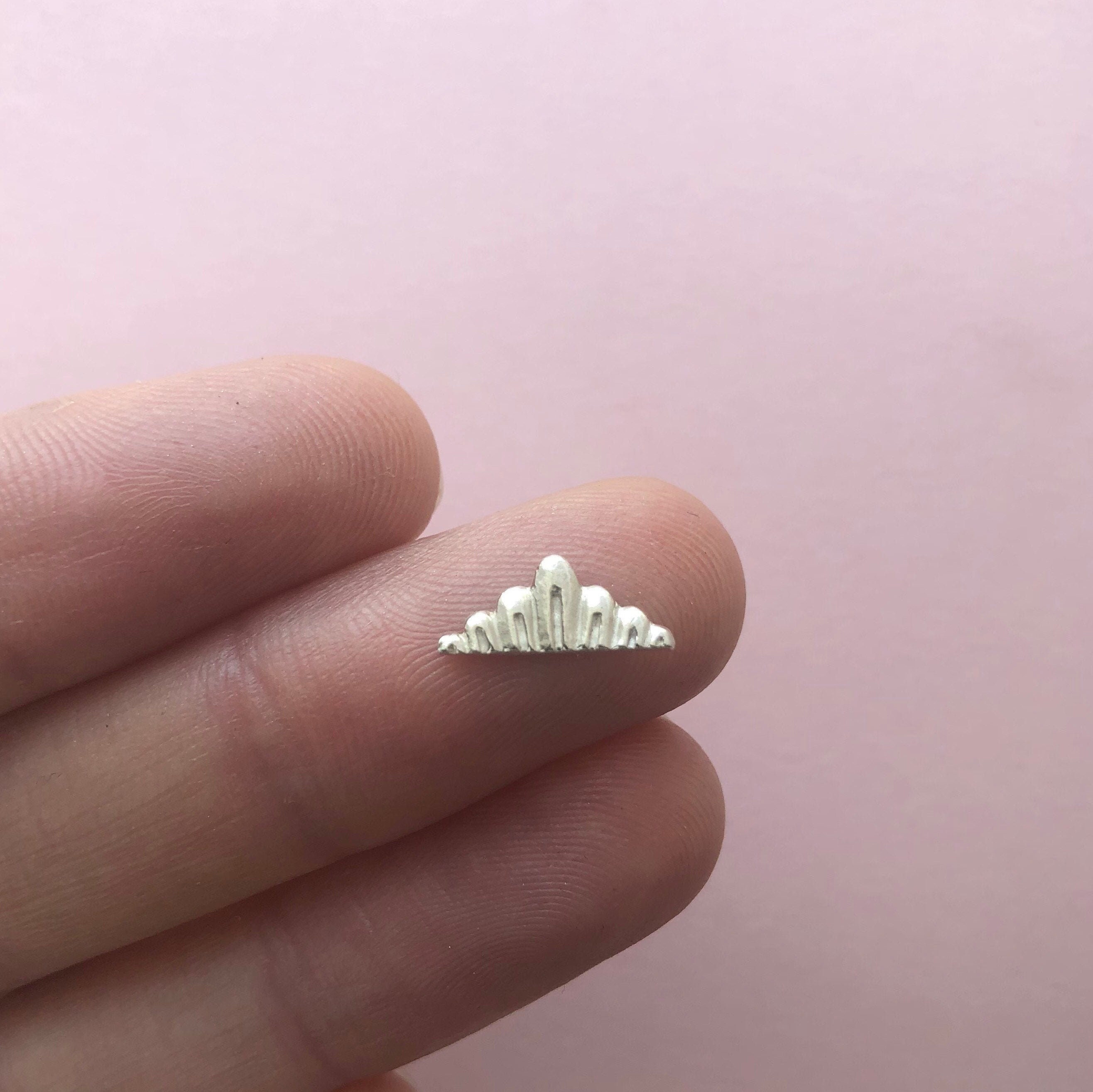 Zilver gegolfde Cabochon Border Casting / Soldeer Accent voor sieraden maken, Sterling Cabochon Frame