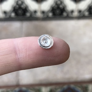Free Form Flower Casting, Sterling Silver Flower, Solderable Component, Jewelry Making