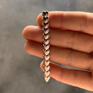 Silver big HEART RING SHANK / Ring Blank for Jewelry Making, Half Round Wire, Ring Making