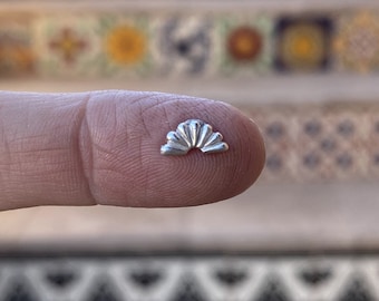 Afgietsel van sterlingzilver bij ondergaande zon