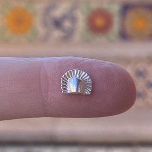 Sterling Silver Half Circle, Solderable Embellishment forJewelry Making