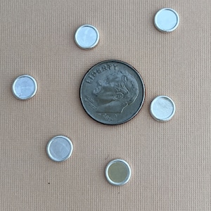 CIRCLE, Silver Casting, Solderable accent for jewelry making, full moon