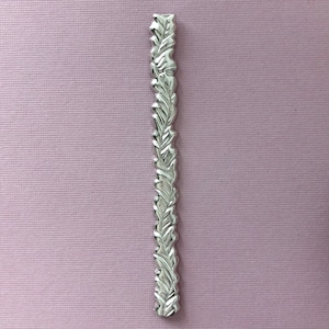 Silver Half Round Vine Ring Shank / Ring Blank for Jewelry Making, Ring Making