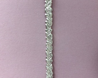 Silver Half Round Vine Ring Shank / Ring Blank for Jewelry Making, Ring Making