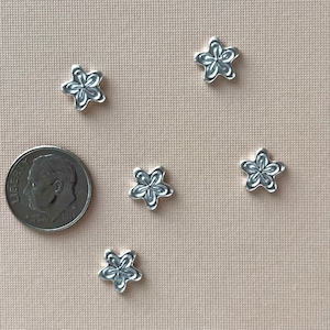 Sterling Silver PSYCHEDELIC FLOWER Casting, Cast Flower Finding, Jewelry Component