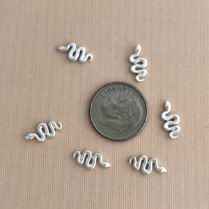 SNAKE Casting, Solderable Accent for Jewelry Making, Snake Charm, Silversmithing Supplies