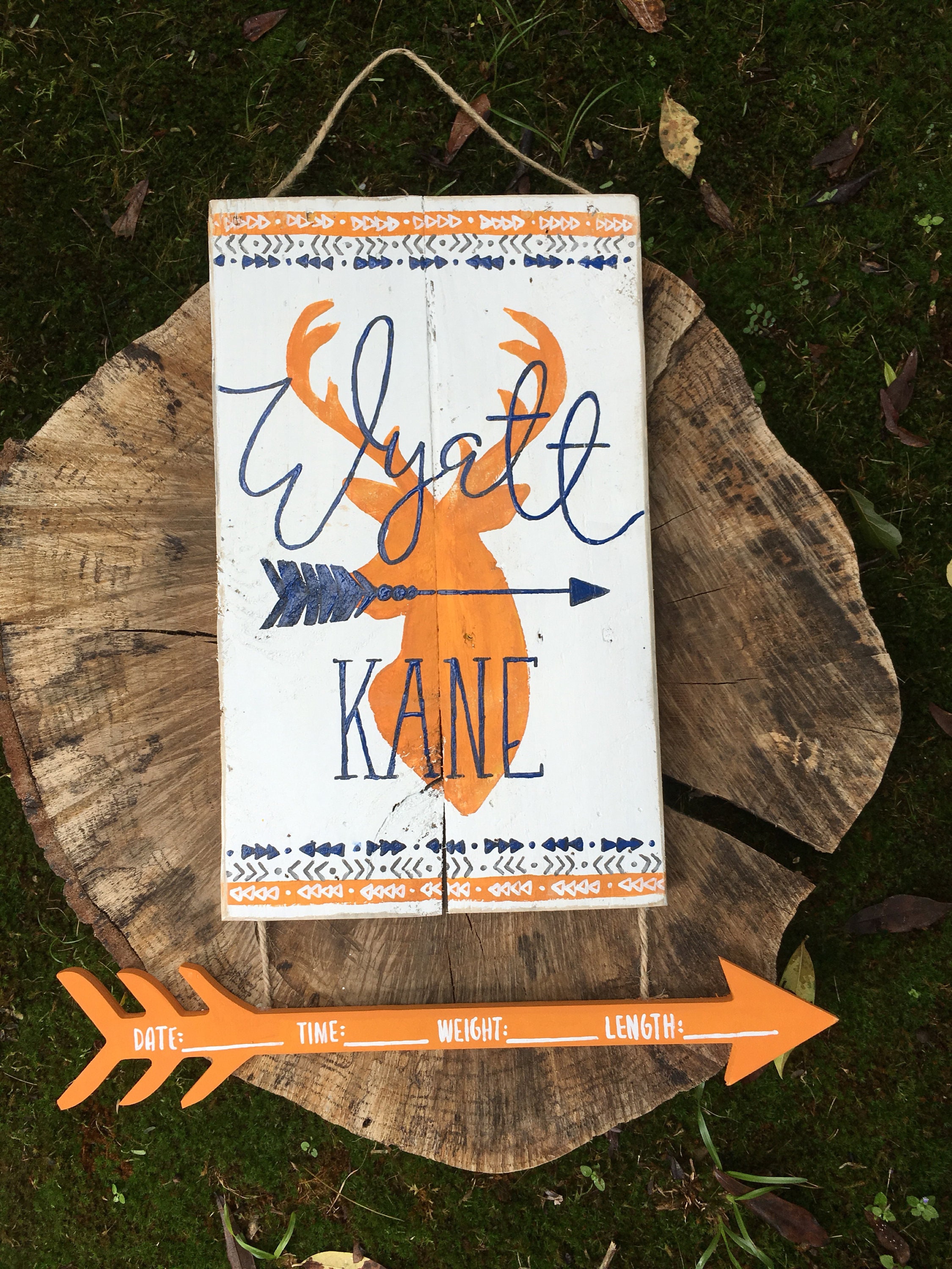 hospital door hanger boy hospital door hanger deer baby boy Etsy