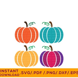 Pumpkins / Digital Cut File / svg, png, dxf, pdf, eps