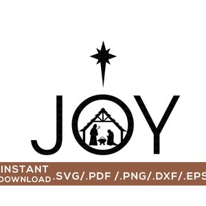 喜び / キリスト降誕 / デジタルカットファイル / svg、png、dxf、pdf、eps