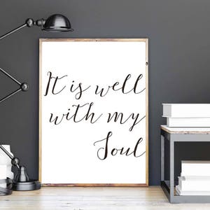 It is Well Wall Art / Instant Download Print - Etsy