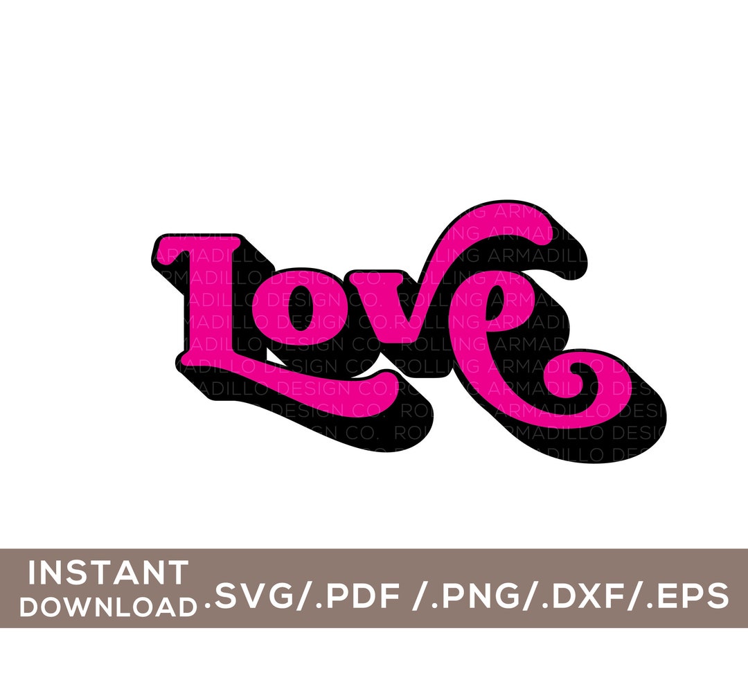Love / Valentine / Digital Cut File / Svg, Png, Dxf, Pdf, Eps - Etsy