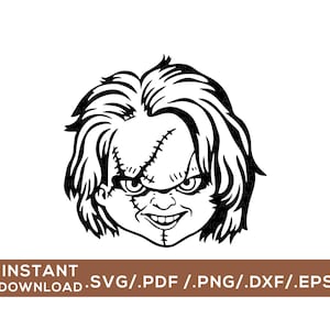 Chucky / Arquivo de corte digital / svg, png, dxf, pdf, eps