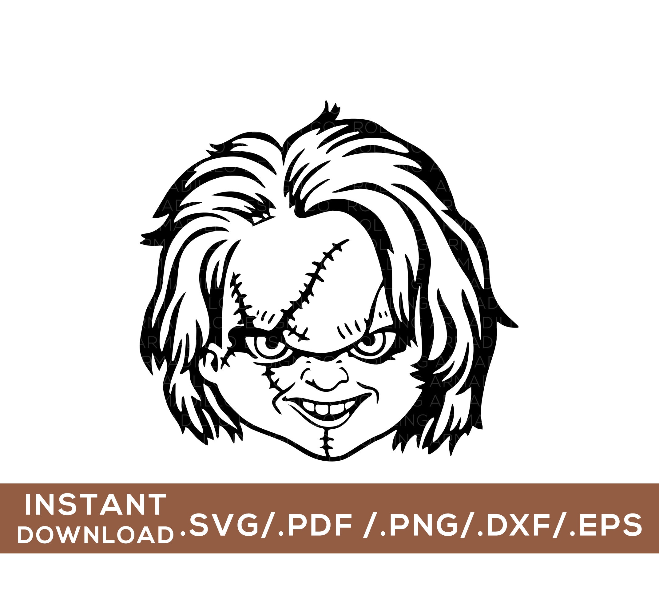 Chucky Stencil Chucky Stencil
