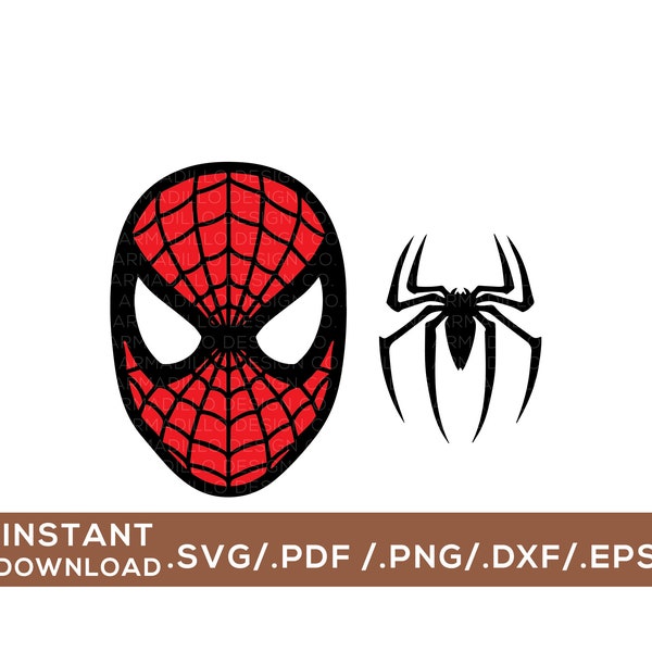 Spiderman / Digital Cut File / svg, png, dxf, pdf, eps