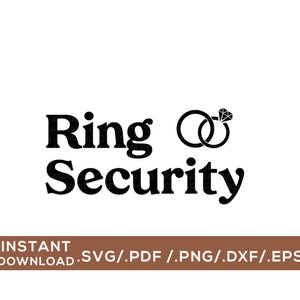 Ring Security / Digital Cut File / svg, png, dxf, pdf, eps