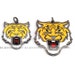 Tiger head pendant/focal , Clear Micro Pave charm /CZ  Clear Cubic Zirconia charms in gold/rose gold/silver colour ,62/52mm 1pc