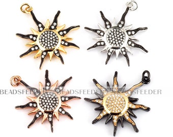 Clear Micro Pave charm CZ Clear Cubic Zirconia charms in goldrose goldsilver colour 45x38mm 1pc Fancy CZ on disc pendantfocal