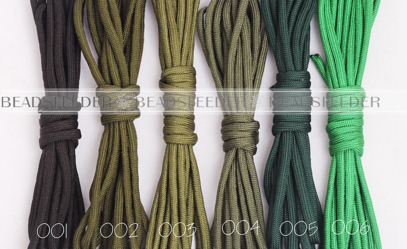 thickness 3.5-3.8mm 3.5 meters  350lb  paracord ideal to make paracord bracelet 1 strand 7 strand parachute cord