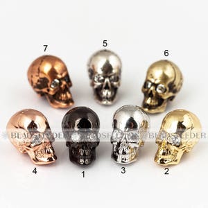 Mixed Metal Spacer Beads & Charms - Skull, Tiger, Lion, Buddha, Owl, Roman Mask - Multicolor Round Beads For Jewelry Making