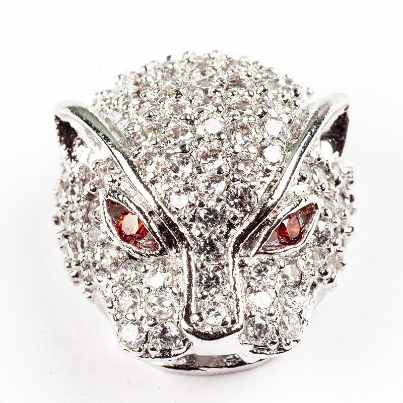 Leopard bead Animal beads Micro Pave Beads / CZ Bead / | Etsy