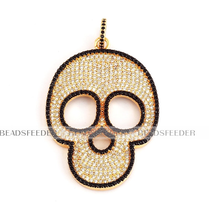 PH PandaHall 36pcs Breloques Émail Tête De Mort 6 Couleurs - Pendentifs Halloween Bijoux