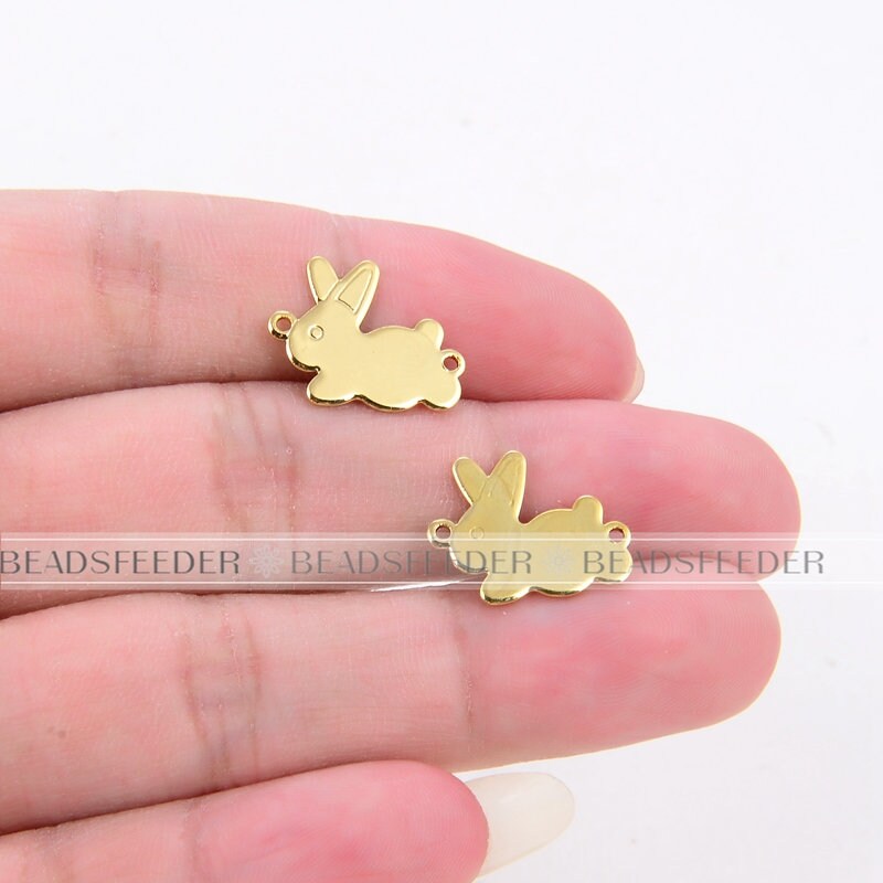 6pcs Mini Butterfly Rabbit Connector Brass Space Etsy
