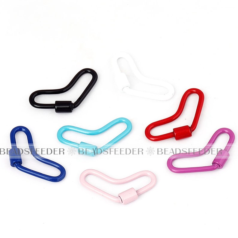 Heat Jewelry Findings Clasp Supplies Metal brass Screw Clasps Accessories For Luxury Hanging Chains Pendant 25x14mm,1pc
